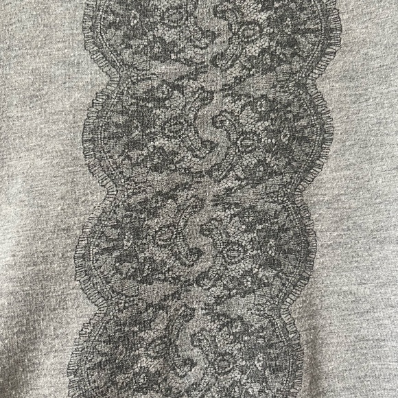 Jason Wu for Target Women’s Grey T-Shirt with Lace Print - Picture 4 of 5